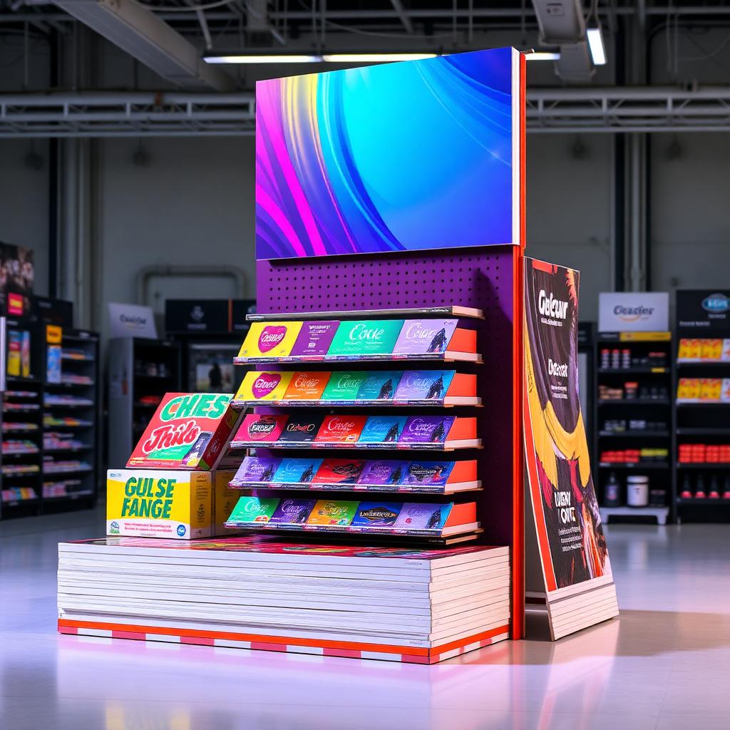 Displays de PDV em alta produção